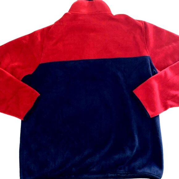 Lands End Fleece Mock Collar Long Sleeve Quarter Button Up Jacket  - Large - Picture 6 of 6